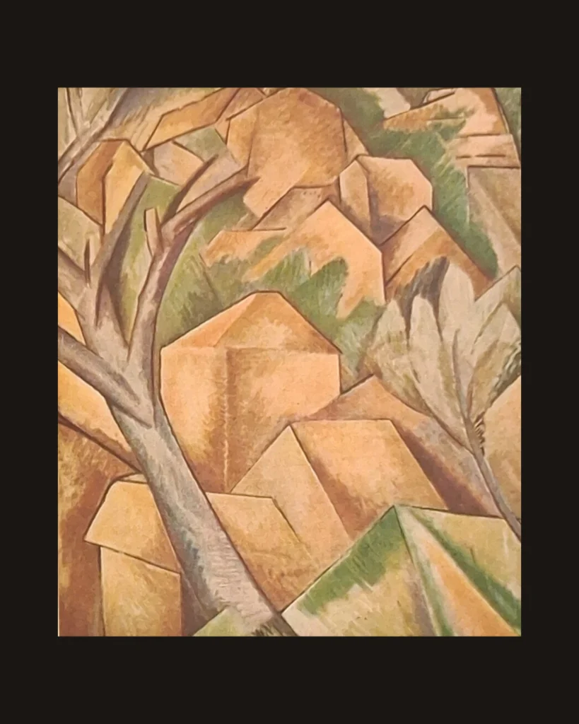 Georges Braque, Landscape — art plate from Braque