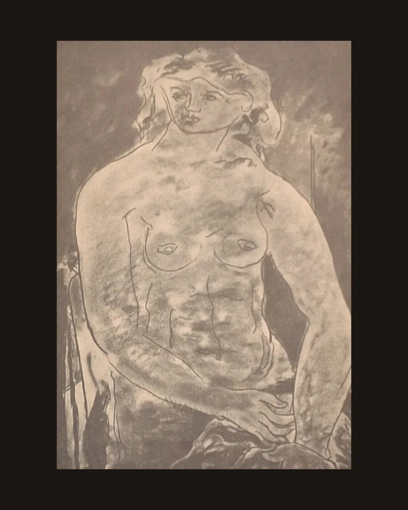 Georges Braque, Nude — art plate from Braque