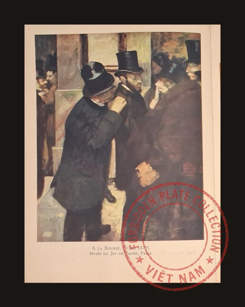 Edgar Degas, Genre - Portrait group — art plate from Degas