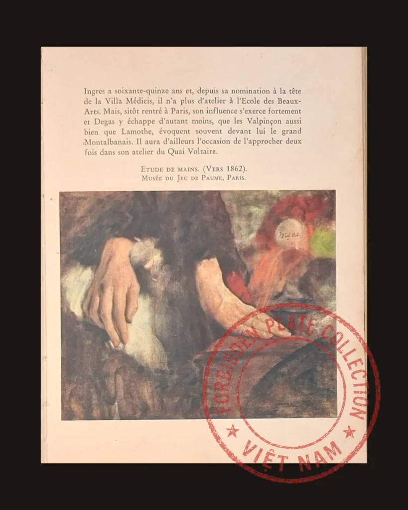 Edgar Degas, Study - Figure — art plate from Degas