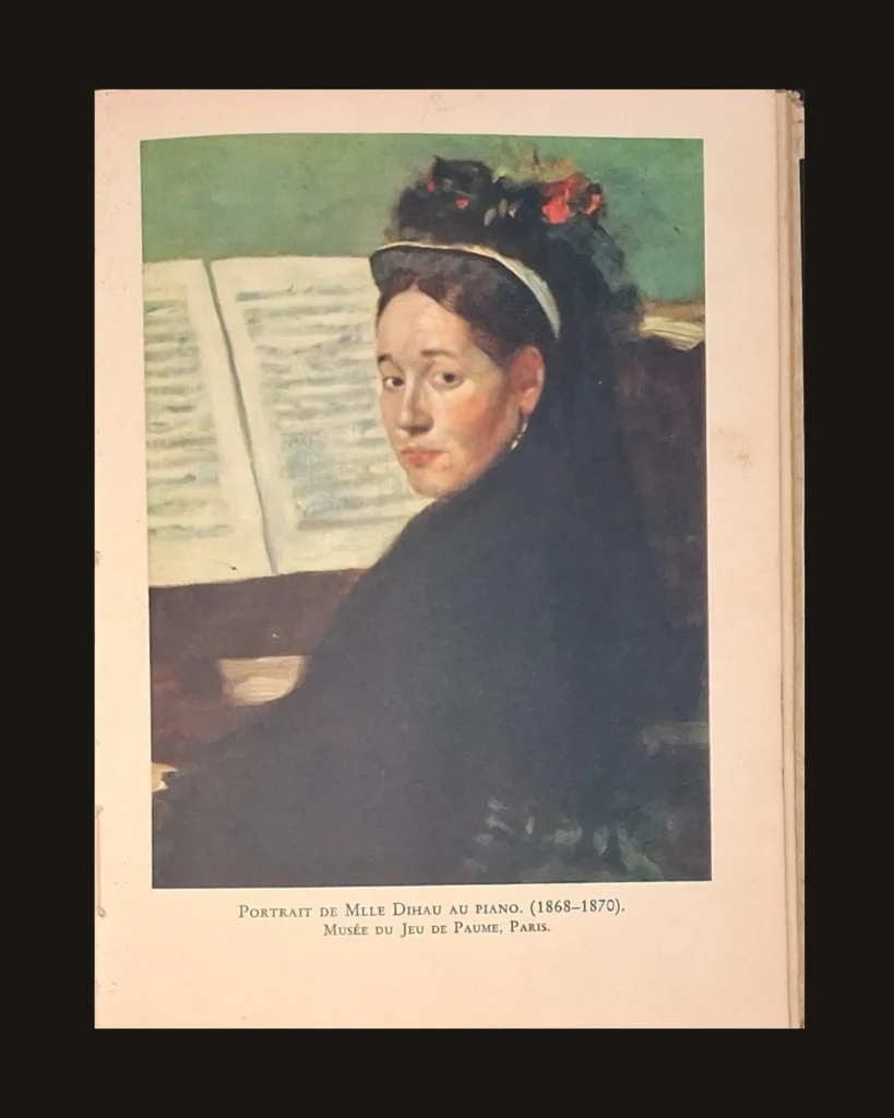 Edgar Degas, Portrait - Music — art plate from Degas