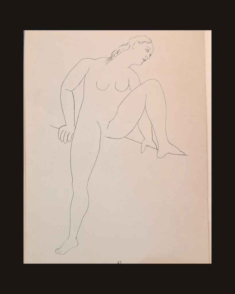 Pablo Picasso, Nude — art plate from Picasso