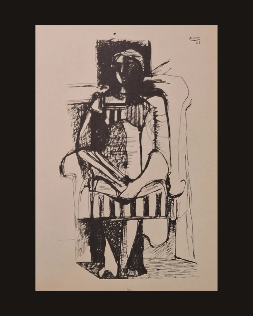 Pablo Picasso, Portrait — art plate from Picasso
