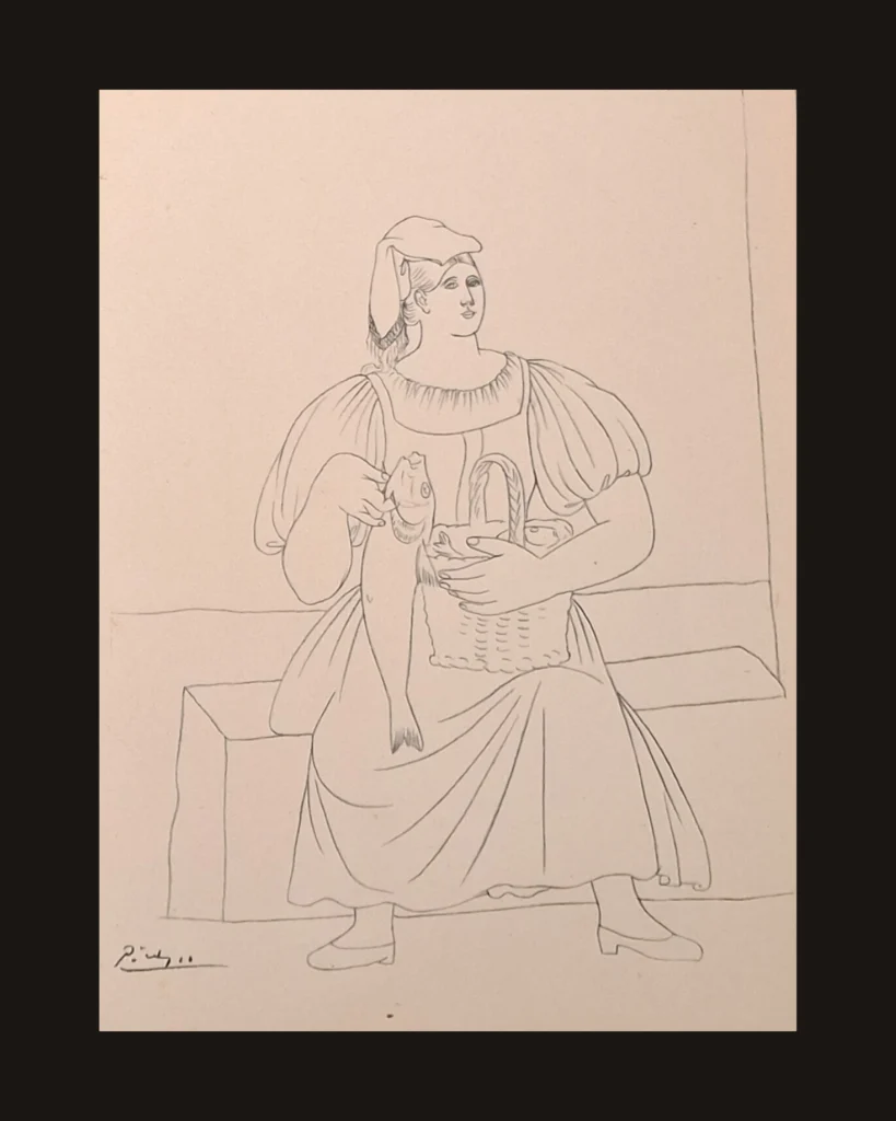 Pablo Picasso, Genre — art plate from Picasso