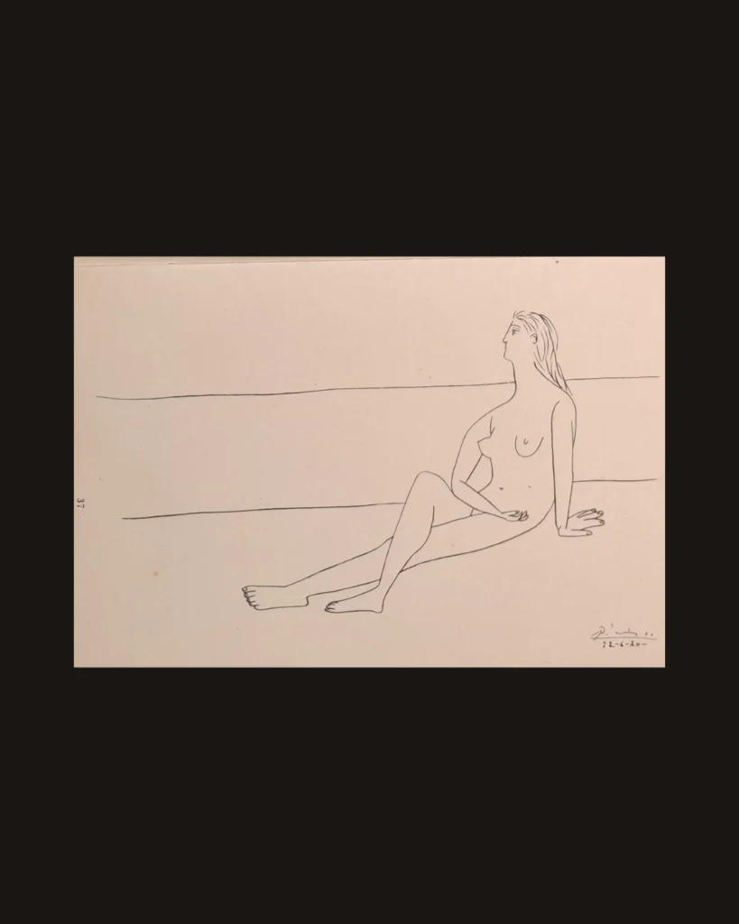 Pablo Picasso, Nude — art plate from Picasso