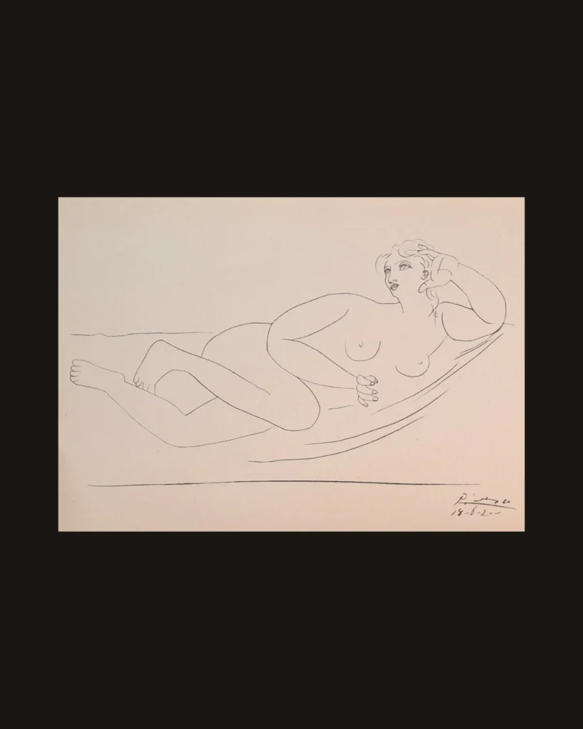 Pablo Picasso, Nude — art plate from Picasso