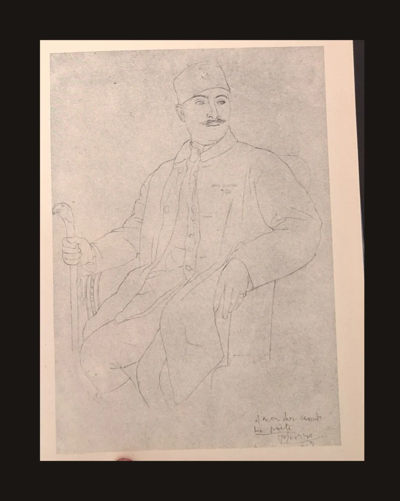 Pablo Picasso, Portrait — art plate from Picasso