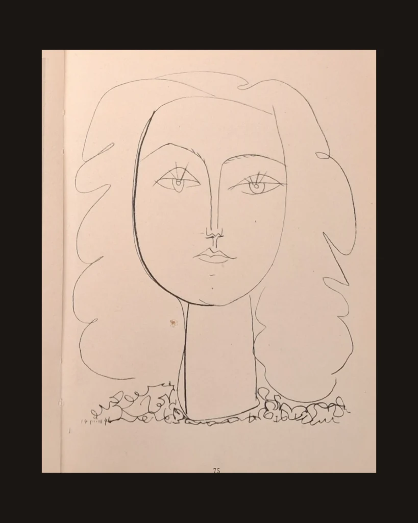 Pablo Picasso, Portrait — art plate from Picasso