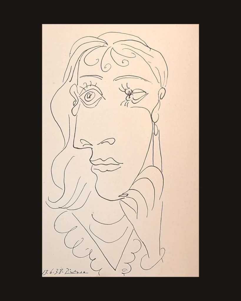 Pablo Picasso, Portrait — art plate from Picasso