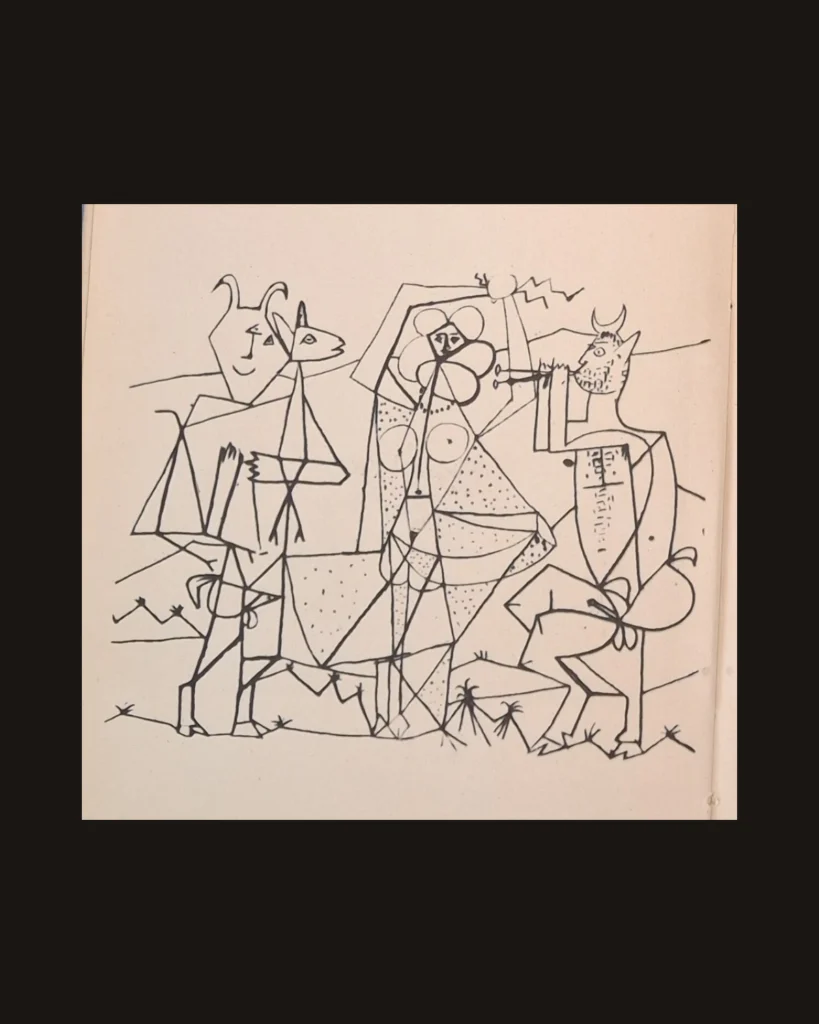 Pablo Picasso, Mythology — art plate from Picasso