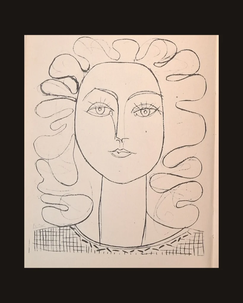 Pablo Picasso, Portrait — art plate from Picasso
