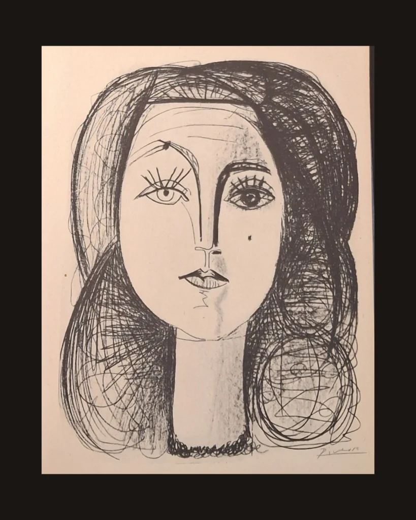 Pablo Picasso, Portrait — art plate from Picasso