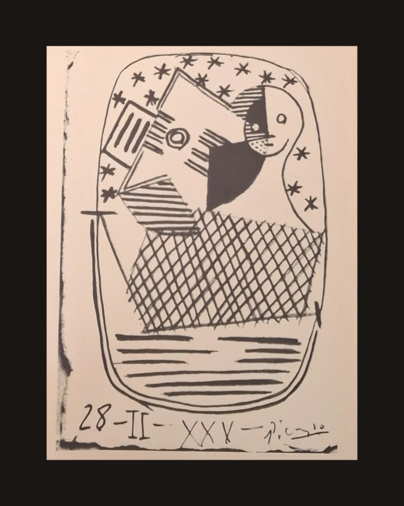 Pablo Picasso, Portrait — art plate from Picasso