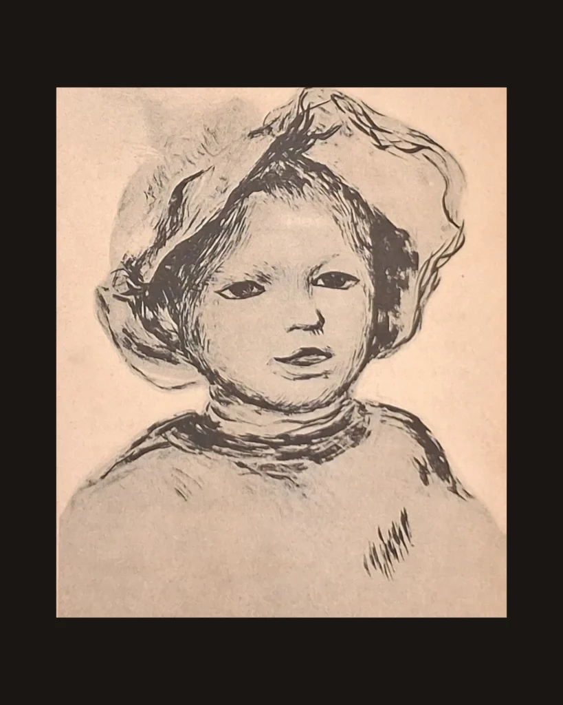 Pierre-Auguste Renoir, Portrait · Child — art plate from Auguste Renoir