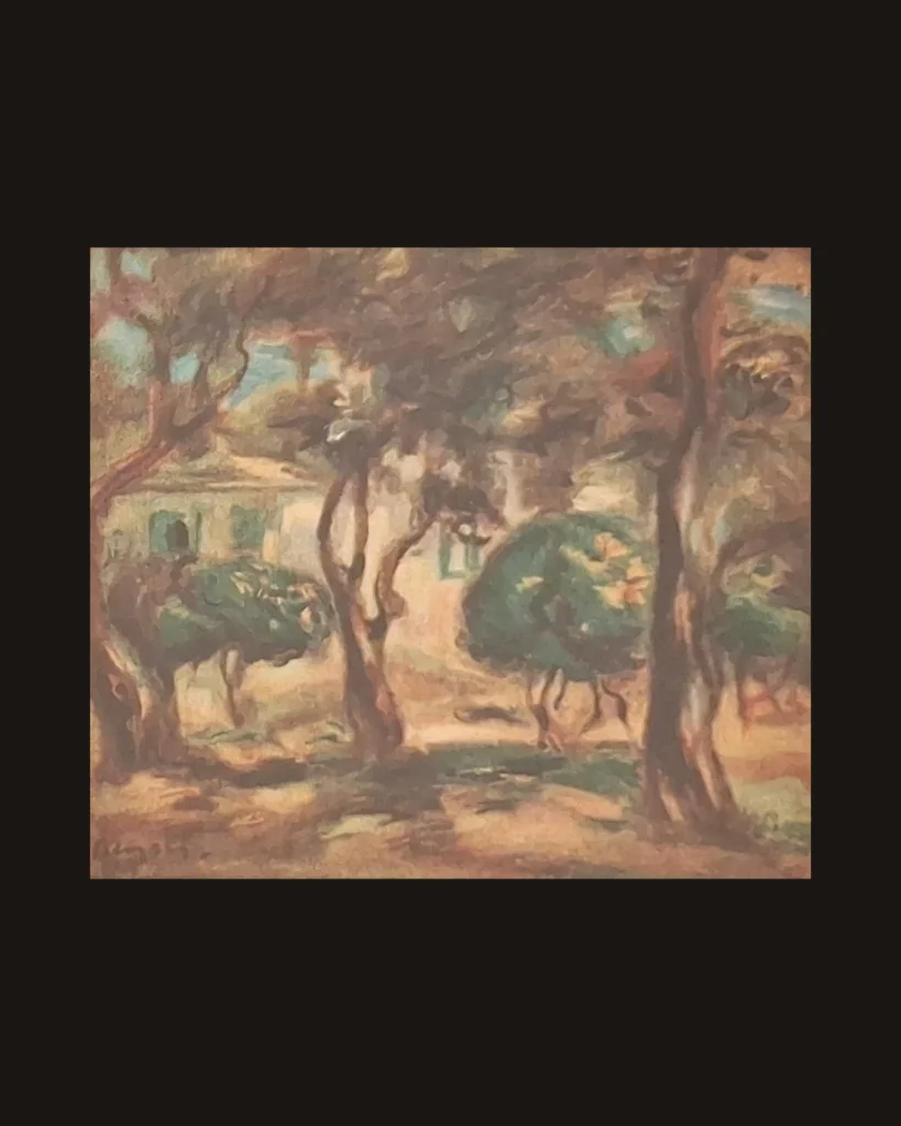 Pierre-Auguste Renoir, Landscape — art plate from Auguste Renoir