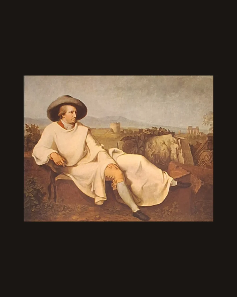 Johann Heinrich Wilhelm Tischbein, Portrait — art plate from Századok Festészete