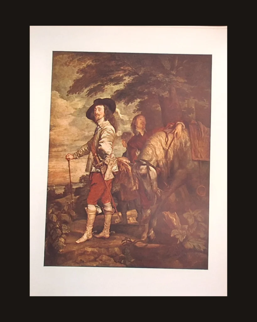 Anthony van Dyck, Portrait — art plate from Századok Festészete